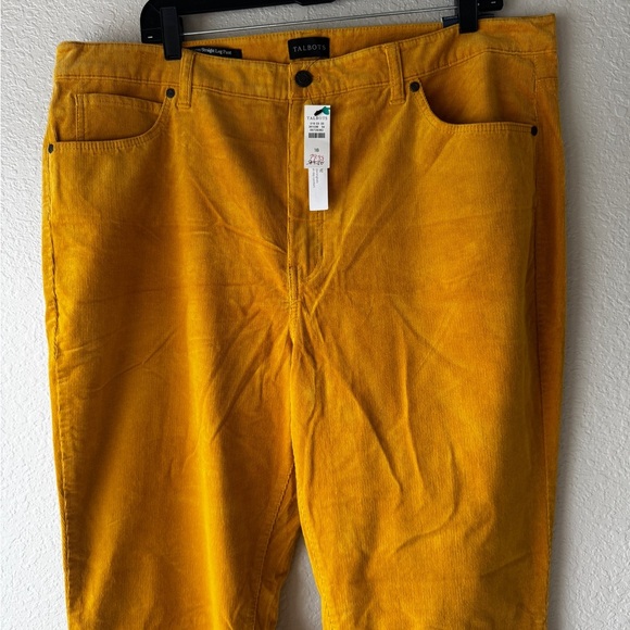 Talbots STRETCH CORDUROY STRAIGHT LEG PANTS Size 18 - Picture 4 of 10